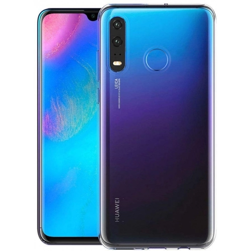 Huawei P30 Lite Kılıf Ultra İnce Kaliteli Esnek Silikon 0.2mm - Şeffaf