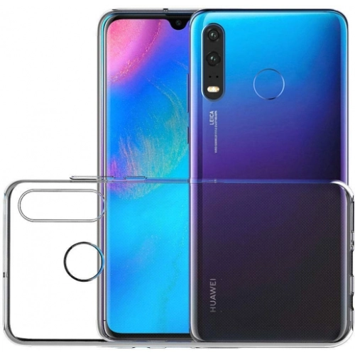 Huawei P30 Lite Kılıf Ultra İnce Kaliteli Esnek Silikon 0.2mm - Şeffaf