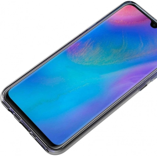 Huawei P30 Lite Kılıf Ultra İnce Kaliteli Esnek Silikon 0.2mm - Şeffaf