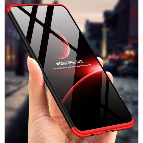 Huawei P30 Pro Kılıf 3 Parçalı 360 Tam Korumalı Rubber AYS Kapak - Kırmızı