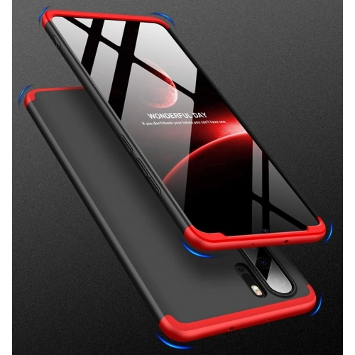 Huawei P30 Pro Kılıf 3 Parçalı 360 Tam Korumalı Rubber AYS Kapak - Kırmızı