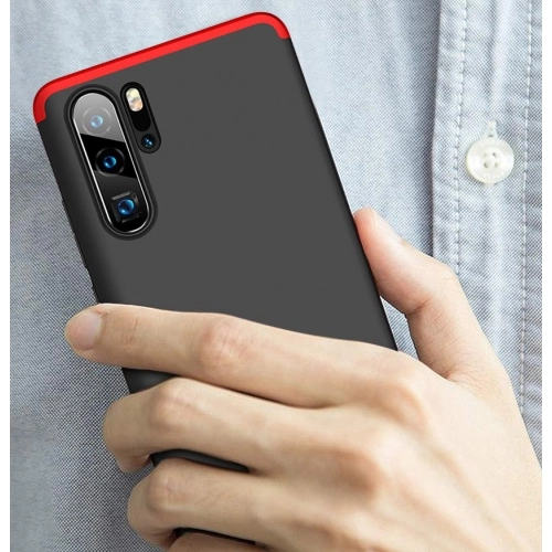 Huawei P30 Pro Kılıf 3 Parçalı 360 Tam Korumalı Rubber AYS Kapak  - Mavi