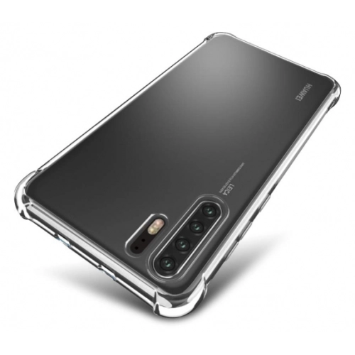 Huawei P30 Pro Kılıf Silikon Köşe Korumalı Airbag Darbe Emici Kapak - Şeffaf