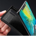 Huawei P30 Kılıf Silikon Parmak İzi Bırakmayan Karbon Soft Negro Kapak - Siyah