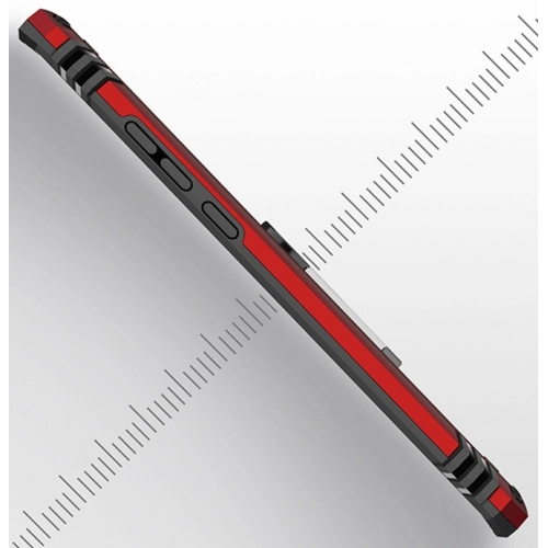 Huawei P30 Pro Kılıf Silikon Zırhlı Standlı Yüzüklü Mıknatıslı Tank Kapak - Rose Gold