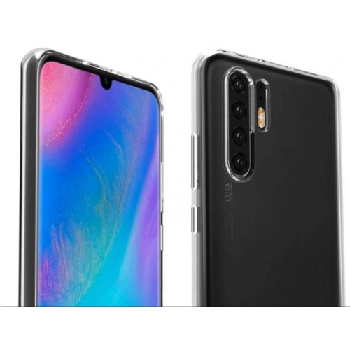 Huawei P30 Kılıf Kamera Korumalı Esnek Silikon Kapak - Şeffaf