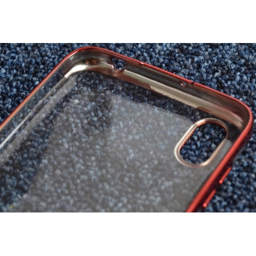 Huawei Y5 2019 Kılıf Renkli Köşeli Lazer Şeffaf Esnek Silikon - Rose Gold