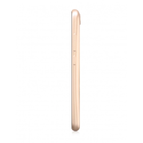 Huawei Y6 2018 Kılıf İnce Soft Mat Renkli Esnek Silikon Kapak - Gold
