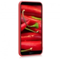 Huawei Y6 2018 Kılıf İnce Soft Mat Renkli Esnek Silikon Kapak - Kırmızı