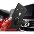 Huawei Y6 2019 Kılıf Renkli Silikon Yüzüklü Standlı Auto Focus Ravel Kapak - Mavi