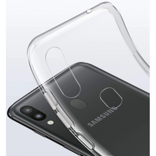 Huawei Y6 2019 Kılıf Kamera Korumalı Esnek Silikon Kapak - Şeffaf