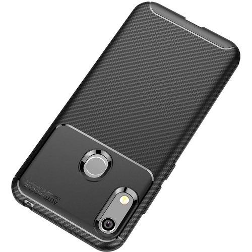 Huawei Y6s Kılıf Silikon Parmak İzi Bırakmayan Karbon Soft Negro Kapak - Lacivert