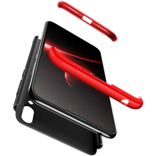 Huawei Y7 2019 Kılıf 3 Parçalı 360 Tam Korumalı Rubber AYS Kapak - Mavi