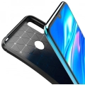 Huawei Y7 2019 Kılıf Silikon Parmak İzi Bırakmayan Karbon Soft Negro Kapak - Siyah