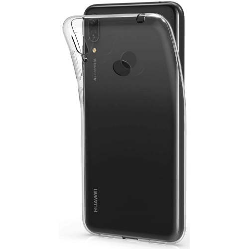 Huawei Y7 2019 Kılıf Ultra İnce Kaliteli Esnek Silikon 0.2mm - Şeffaf