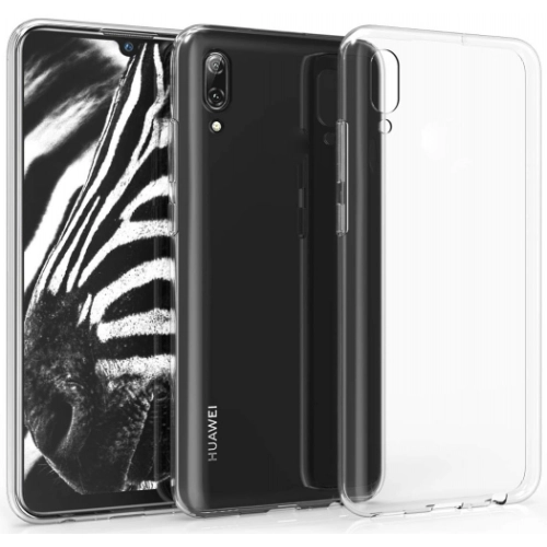 Huawei Y9 2019 Kılıf Ultra İnce Kaliteli Esnek Silikon 0.2mm - Şeffaf
