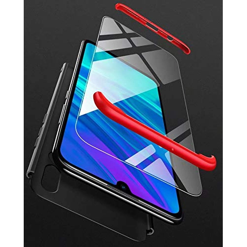 Huawei Y9 Prime 2019 Kılıf 3 Parçalı 360 Tam Korumalı Rubber AYS Kapak - Mavi