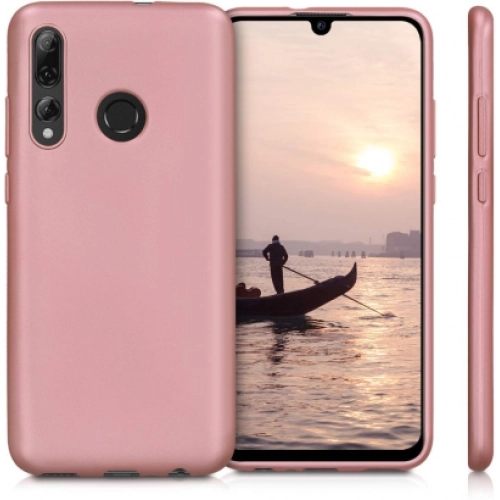 Huawei Y9 Prime 2019 Kılıf İnce Soft Mat Renkli Esnek Silikon Kapak - Rose Gold