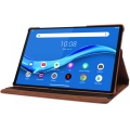 Lenovo Tab M10 Plus TB-125F - TB-128F 3. Jenerasyon Tablet Kılıfı 360 Derece Dönebilen Standlı Kapak - Mürdüm