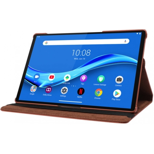 Lenovo Tab M10 Plus TB-125F - TB-128F 3. Jenerasyon Tablet Kılıfı 360 Derece Dönebilen Standlı Kapak - Pembe