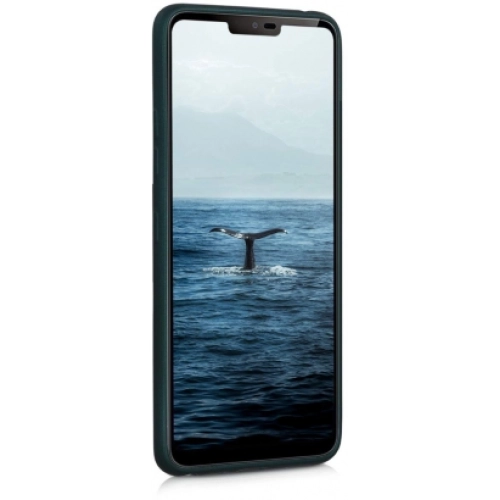 LG G7 ThinQ Kılıf İnce Soft Mat Renkli Esnek Silikon Kapak - Lacivert