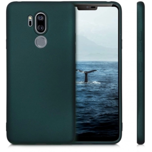 LG G7 ThinQ Kılıf İnce Soft Mat Renkli Esnek Silikon Kapak - Lacivert