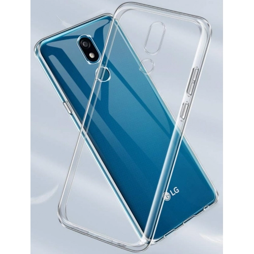 LG K40 Kılıf Kamera Korumalı Esnek Silikon Kapak - Şeffaf