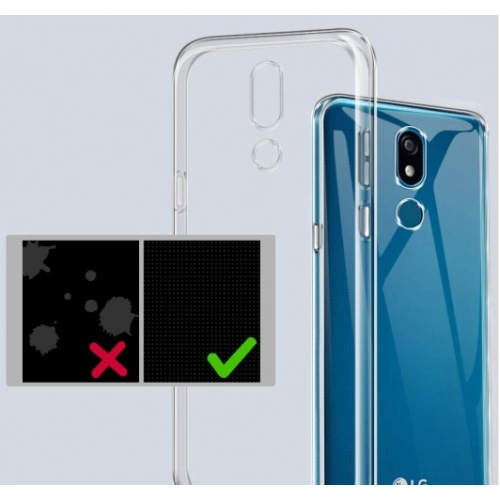 LG K40 Kılıf Kamera Korumalı Esnek Silikon Kapak - Şeffaf