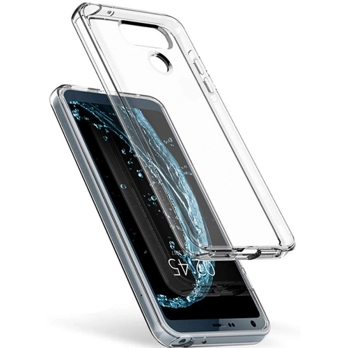 LG Q6 Kılıf Ultra İnce Kaliteli Esnek Silikon 0.2mm - Şeffaf