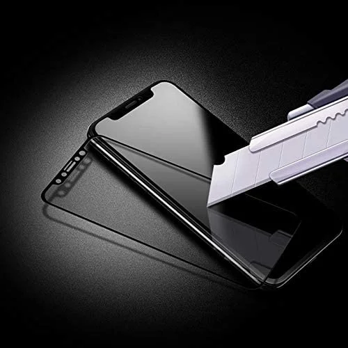 LG Q60 5D Tam Kapatan Kenarları Kırılmaya Dayanıklı Cam Ekran Koruyucu - Siyah