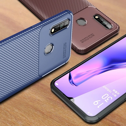 Oppo A31 Kılıf Silikon Parmak İzi Bırakmayan Karbon Soft Negro Kapak - Siyah