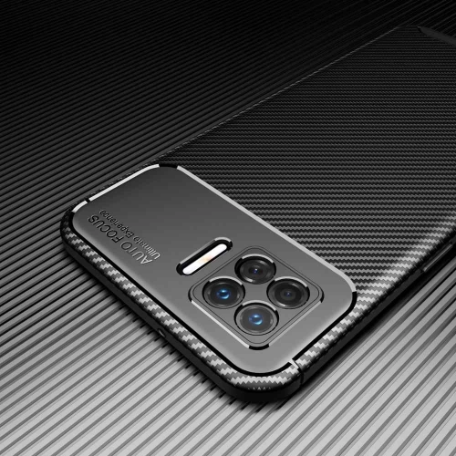 Oppo A73 Kılıf Silikon Parmak İzi Bırakmayan Karbon Soft Negro Kapak - Lacivert