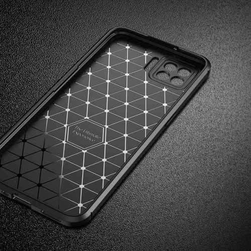 Oppo A73 Kılıf Silikon Parmak İzi Bırakmayan Karbon Soft Negro Kapak - Lacivert