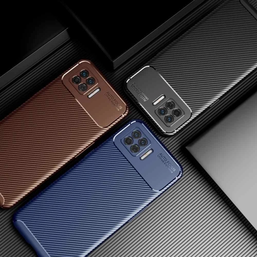 Oppo A73 Kılıf Silikon Parmak İzi Bırakmayan Karbon Soft Negro Kapak - Siyah