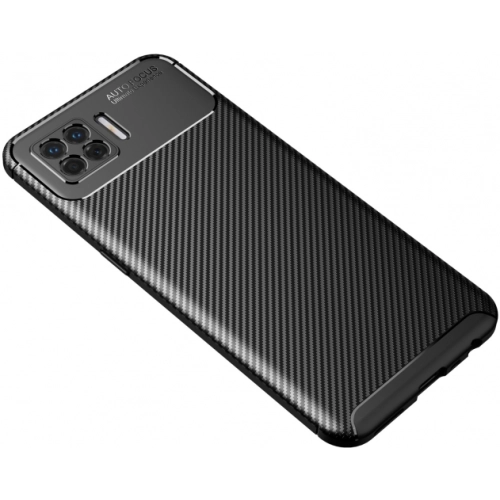 Oppo A73 Kılıf Silikon Parmak İzi Bırakmayan Karbon Soft Negro Kapak - Siyah