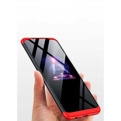 Oppo A9 2020 Kılıf 3 Parçalı 360 Tam Korumalı Rubber AYS Kapak - Siyah