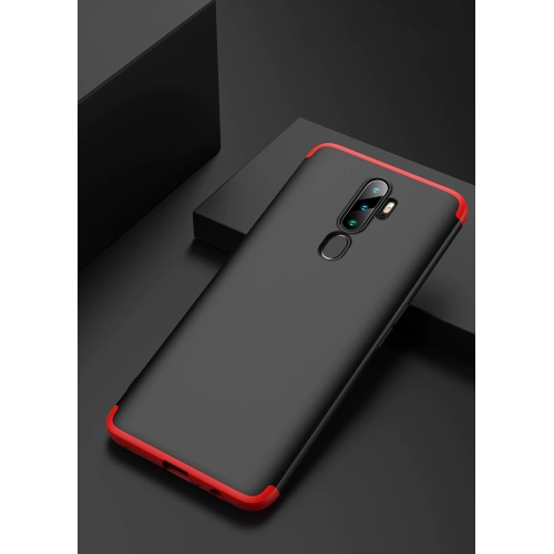 Oppo A9 2020 Kılıf 3 Parçalı 360 Tam Korumalı Rubber AYS Kapak - Gold