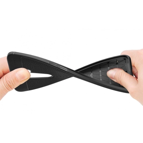 Oppo A9 2020 Kılıf Deri Görünümlü Lüks Parmak İzi Bırakmaz Niss Silikon Kapak - Lacivert