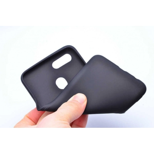 Oppo AX7 Kılıf İnce Soft Mat Renkli Esnek Silikon Kapak - Mürdüm