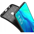 Oppo Reno 2 Kılıf Silikon Parmak İzi Bırakmayan Karbon Soft Negro Kapak - Lacivert