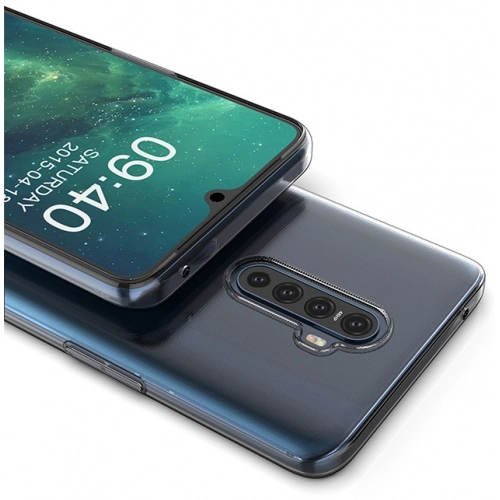 Oppo Reno 2 Kılıf Kamera Korumalı Esnek Silikon Kapak - Şeffaf