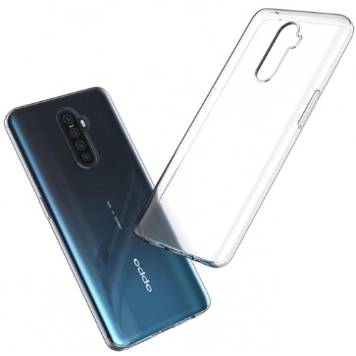 Oppo Reno 2z Kılıf Kamera Korumalı Esnek Silikon Kapak - Şeffaf