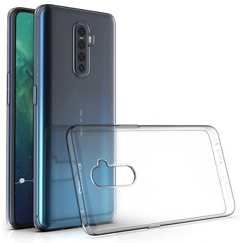 Oppo Reno 2z Kılıf Kamera Korumalı Esnek Silikon Kapak - Şeffaf
