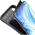Oppo Reno Kılıf Silikon Parmak İzi Bırakmayan Karbon Soft Negro Kapak - Lacivert