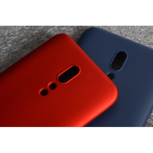 Oppo Reno Z Kılıf İnce Soft Mat Renkli Esnek Silikon Kapak - Rose Gold