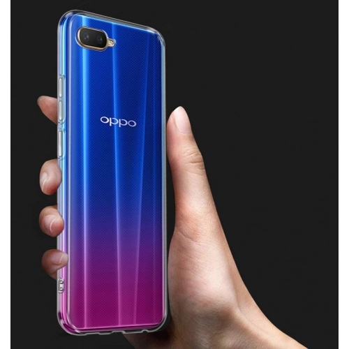 Oppo RX17 Neo Kılıf Kamera Korumalı Esnek Silikon Kapak - Şeffaf