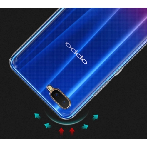 Oppo RX17 Neo Kılıf Kamera Korumalı Esnek Silikon Kapak - Şeffaf