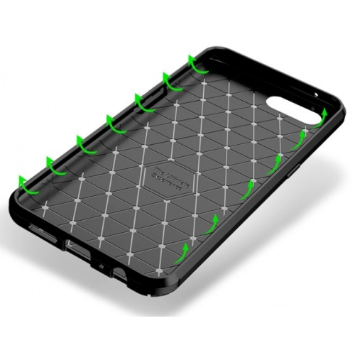 Oppo RX17 Pro Kılıf Silikon Parmak İzi Bırakmayan Karbon Soft Negro Kapak - Lacivert