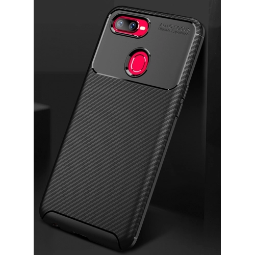 Oppo RX17 Pro Kılıf Silikon Parmak İzi Bırakmayan Karbon Soft Negro Kapak - Siyah