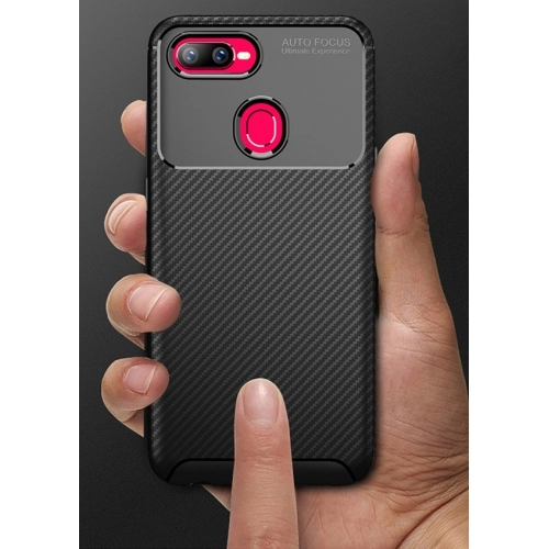Oppo RX17 Pro Kılıf Silikon Parmak İzi Bırakmayan Karbon Soft Negro Kapak - Siyah